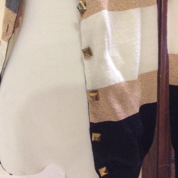 Camellia Stripe Cardigan Sweater - Picture 3 of 7